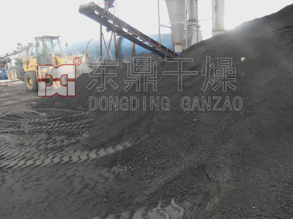 山東濟寧煤泥烘干機現場