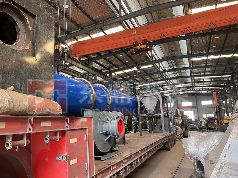 脫硫石膏烘干機裝車發貨 脫硫石膏烘干機裝車發貨